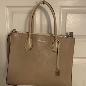 Michael Kors Beige Leather Tote
